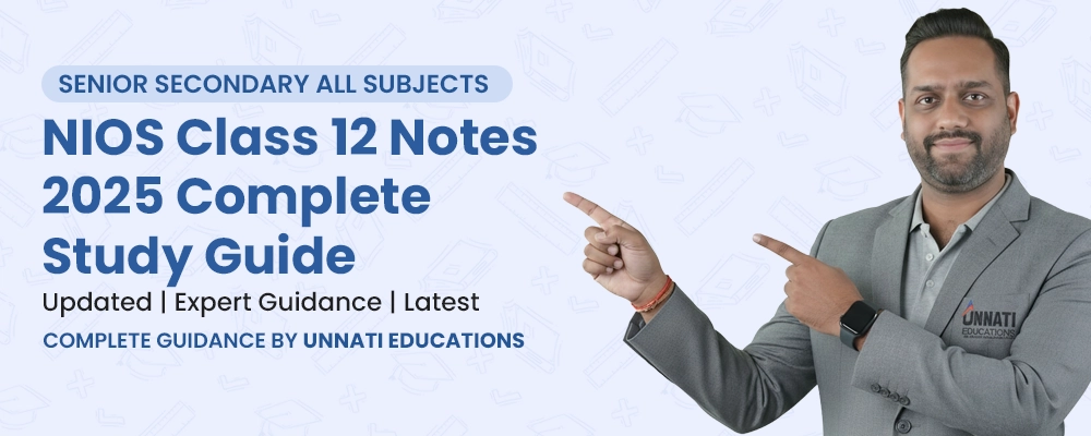 NIOS Class 12 Notes - All subjects, solved, Hindi & English